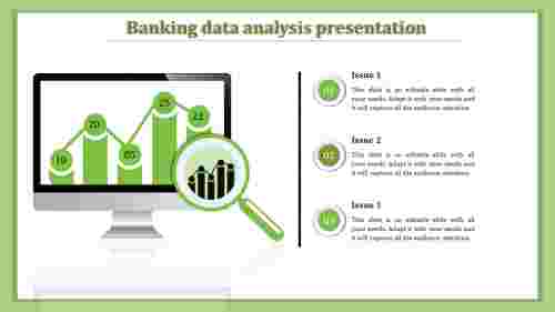 data analysis ppt templates-banking data-analysis-3-green